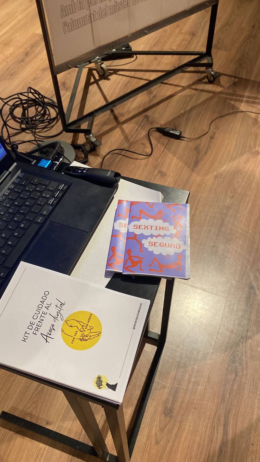 Presentació del projecte COVIMADI durant la sessió al Canòdrom.